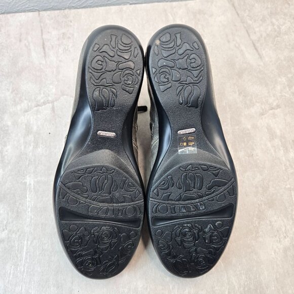 Aetrex Comfort Ankle Boots Leather Gray Minimalist Preppy Chelsea Bootie Size 10 - Picture 7 of 13